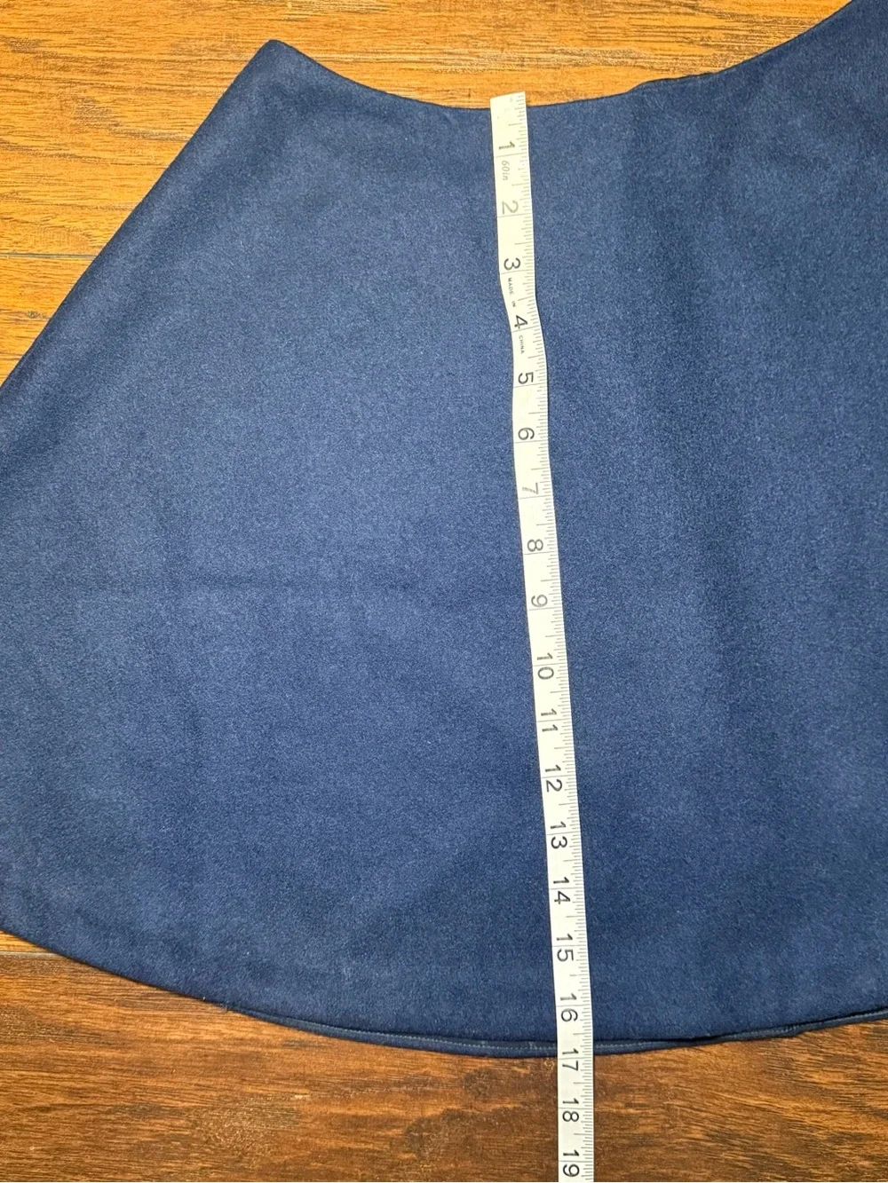 Kate Spade Saturday Navy Blue Wool Blend Skater Mini Skirt A-Line Flare Size 2